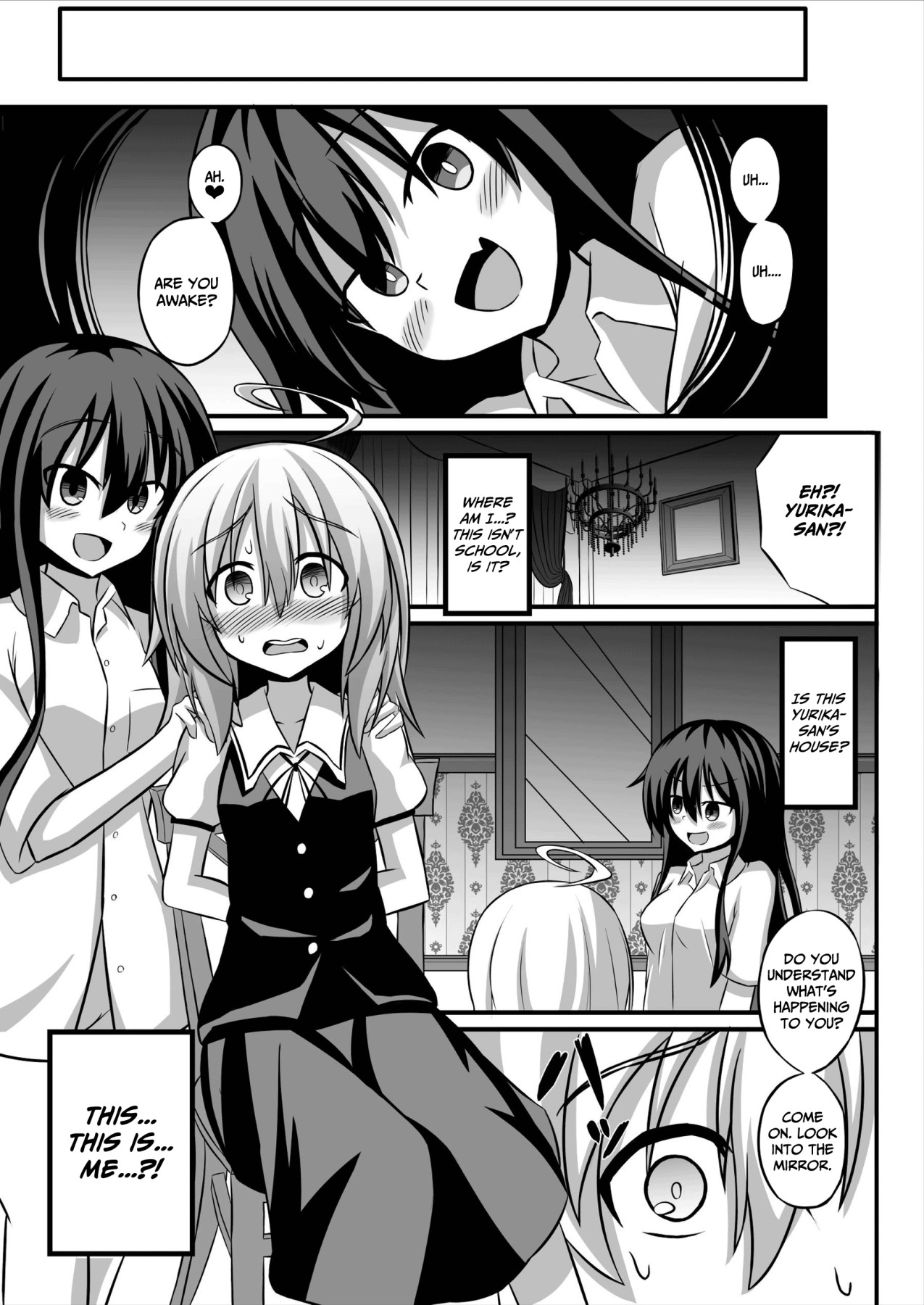 Hentai Manga Comic-Genderbent Descent Into Sluthood ~Turning Into A Girl From Lovey-Dovey Lesbian Sex~-Read-4